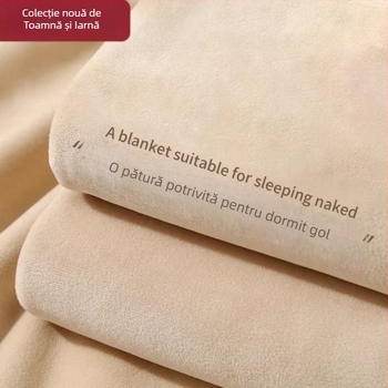 Pătură din velur de lapte, tip A, monocromă, 300–500 g, pentru toate sezoanele, stil modern minimalist
