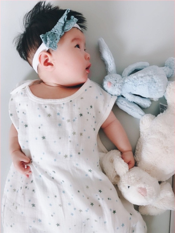 Sac de dormit pentru bebeluți, în stil vestă, din bambus-cotton gază, patru straturi, căptușeală lavabilă, pentru copii 0–6 ani, respirabil și care absoarbe umezeala