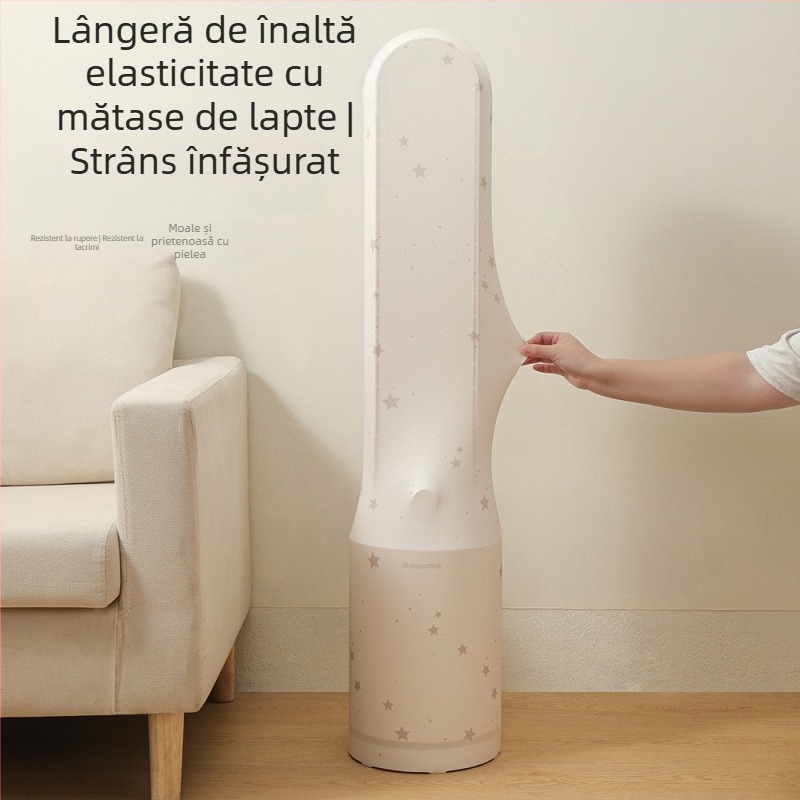 Acoperire universală pentru praf a ventilatorului turn — țesătură Milk Silk elastică, poliester-bumbac, protecție din plasă împotriva prafului