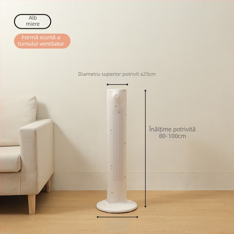 Acoperire universală pentru praf a ventilatorului turn — țesătură Milk Silk elastică, poliester-bumbac, protecție din plasă împotriva prafului