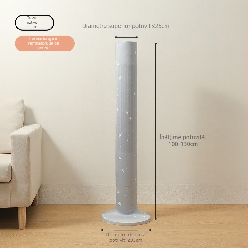 Acoperire universală pentru praf a ventilatorului turn — țesătură Milk Silk elastică, poliester-bumbac, protecție din plasă împotriva prafului