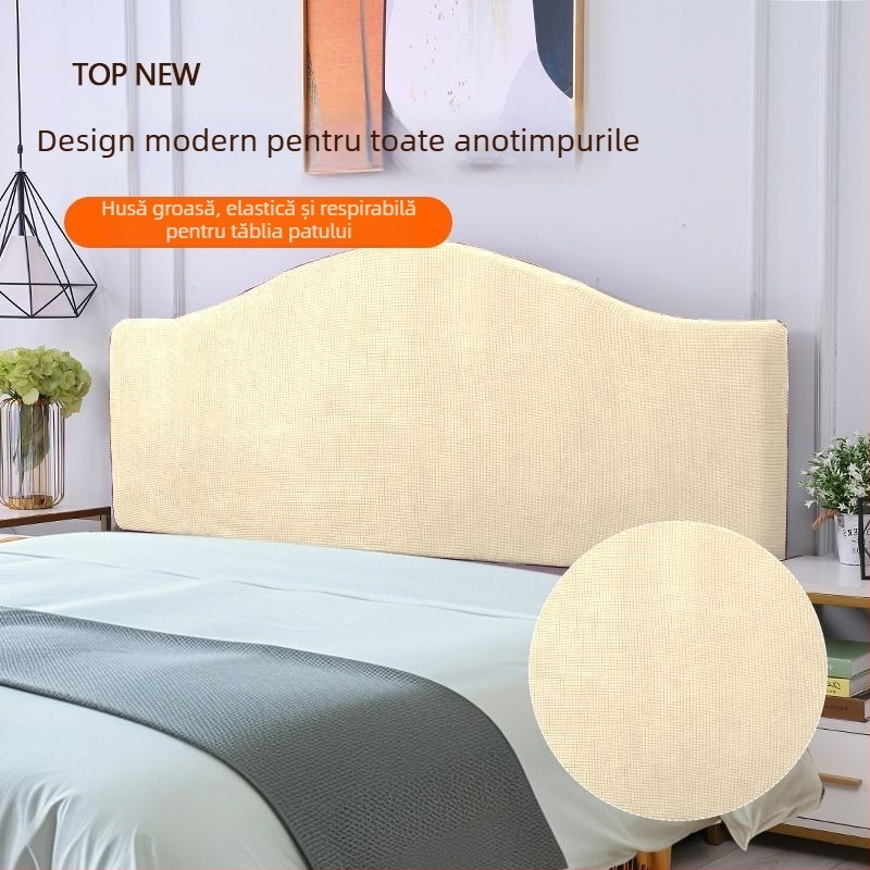 Husă elastică universală pentru capul de pat și husă de pernă, patru anotimpuri, stil Nordic, protecție împotriva prafului