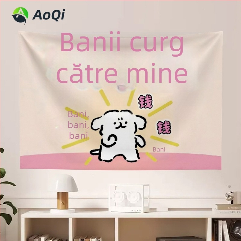 Tapiserie poliester personalizabilă - dreptunghi pentru perete cu imprimare prin transfer termic digital, model peisaj, pentru living și dormitor
