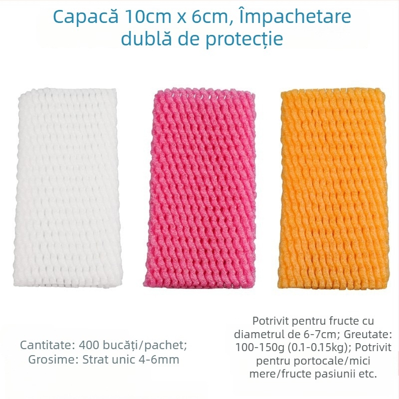 Acoperire de fructe din plasă, din spumă EPE perle, respirabilă, protecție îngroșată pentru fructe și legume proaspete