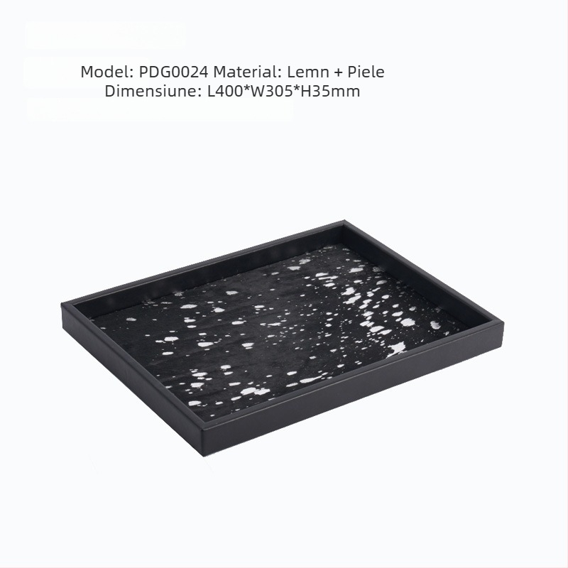 Expunere pentru bijuterii pe tavă – lemn, suprafață încrustată, lucrat manual, personalizabil