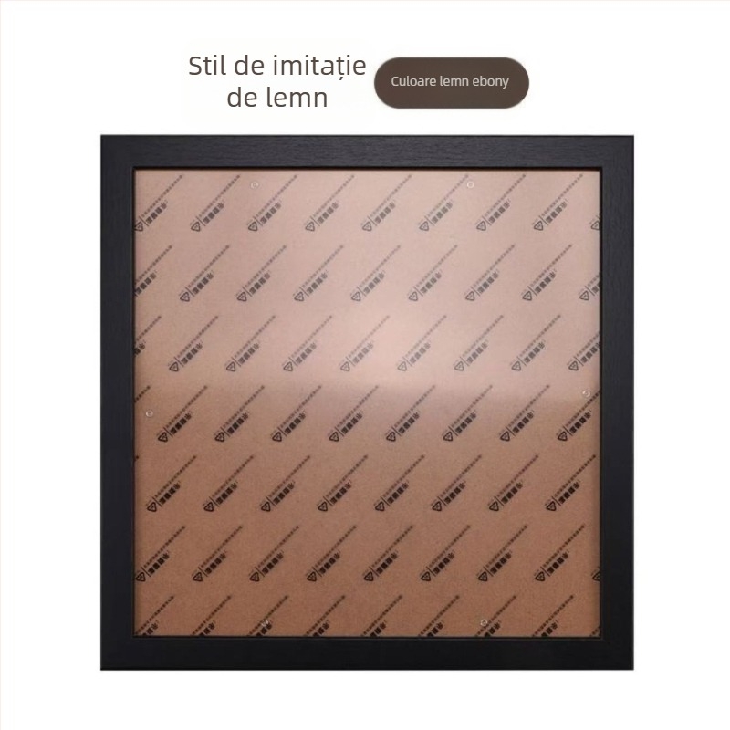 Cadruri pentru fotografii, 4 bucăți, pătrate, din lemn masiv și lemn compozit, pentru pictură chineză și caligrafie