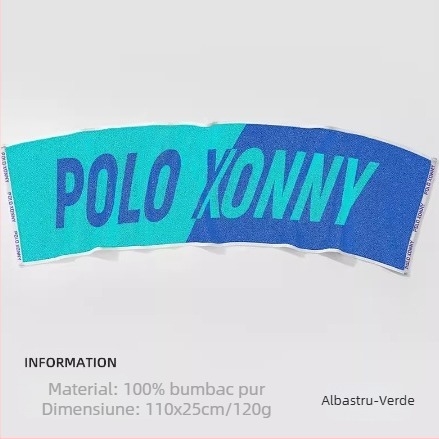 Prosop sport - bumbac 100%, țesătură jacquard, fire Core/AB, 120–140 g, imprimare logo posibilă