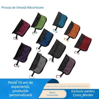 Prosop sport răcire, poliester, uscare rapidă, absorbție apă 0–5 s, 130 g/m²