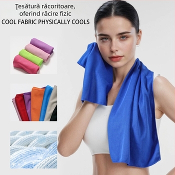 Prosop sport din poliester cu răcire pentru antrenamente în aer liber, absorbție rapidă a transpirației, uscare rapidă, 40 g, personalizare cu logo