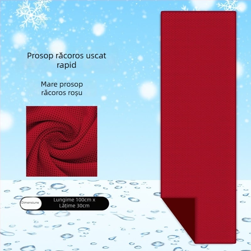 Prosop sport din poliester cu răcire pentru antrenamente în aer liber, absorbție rapidă a transpirației, uscare rapidă, 40 g, personalizare cu logo