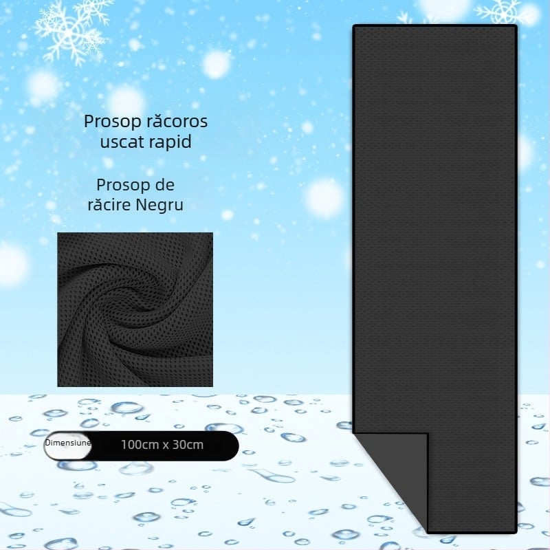 Prosop sport din poliester cu răcire pentru antrenamente în aer liber, absorbție rapidă a transpirației, uscare rapidă, 40 g, personalizare cu logo