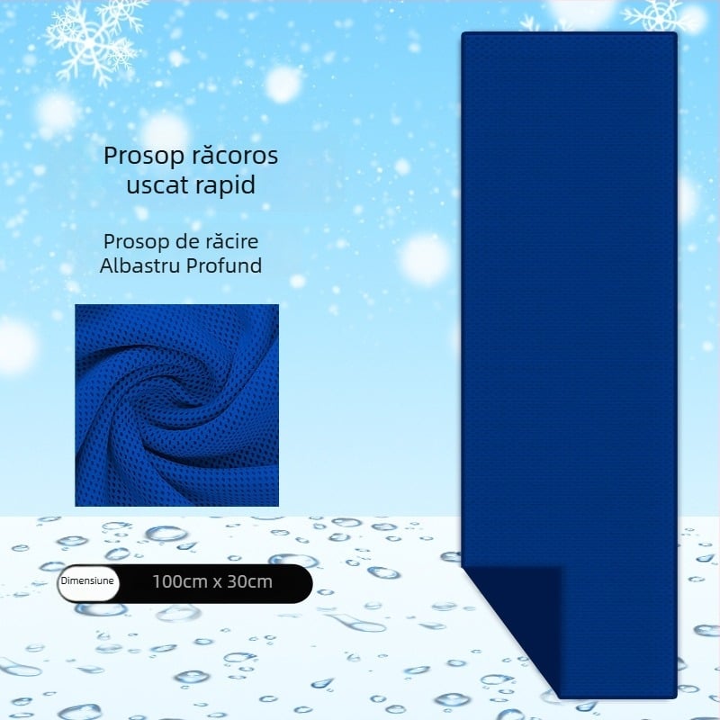 Prosop sport din poliester cu răcire pentru antrenamente în aer liber, absorbție rapidă a transpirației, uscare rapidă, 40 g, personalizare cu logo