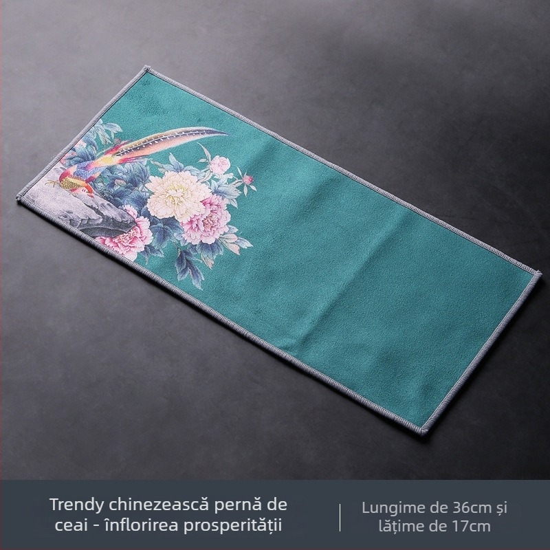 Prosop de ceai - stil japonez, material textil, origine Dehua, ambalare în tavă