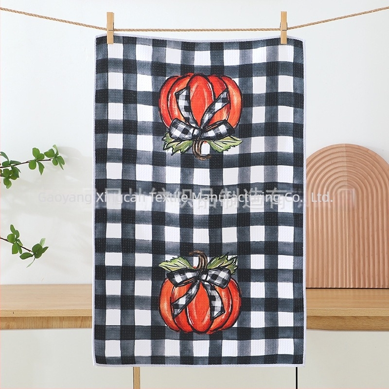 Prosop de bucătărie imprimat – microfibră, 300gsm, absorbție 5–10 s, țesătură simplă