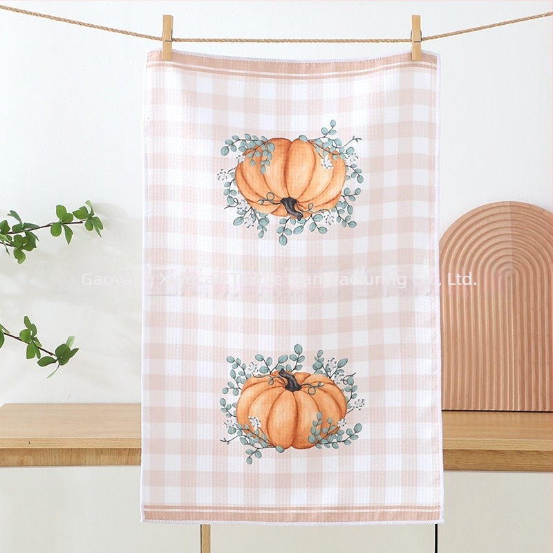 Prosop de bucătărie imprimat – microfibră, 300gsm, absorbție 5–10 s, țesătură simplă