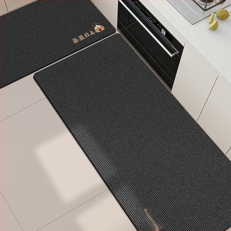 Covor de podea pentru bucătărie din diatom mud – absorbant, uscare rapidă, antiderapant, set din două piese, pentru bucătărie și restaurant