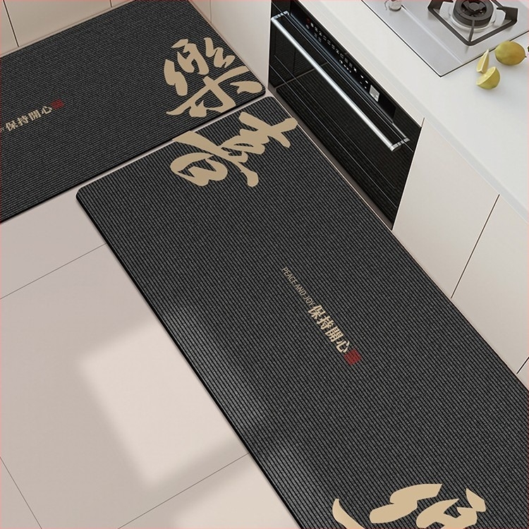 Covor de podea pentru bucătărie din diatom mud – absorbant, uscare rapidă, antiderapant, set din două piese, pentru bucătărie și restaurant