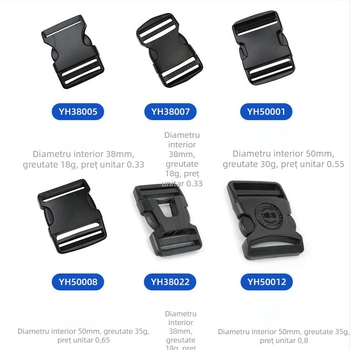 Cataramă plastică reglabilă POM pentru rucsaci – accesorii bagaje, Yonghang, etichetă privată licențiată