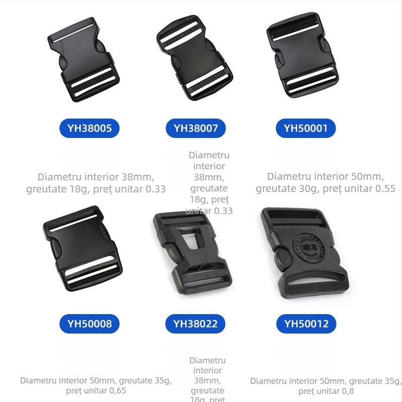 Cataramă plastică reglabilă POM pentru rucsaci – accesorii bagaje, Yonghang, etichetă privată licențiată