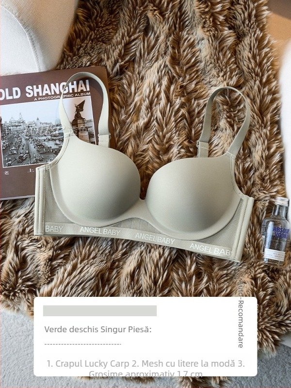 Set sutiene din modal, Cupa 3/4, Cupe modelate cu vârf subțire și bază groasă, Bretele fixe, duble, Funcții: adunare, fără cusături, push-up