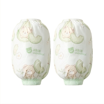 Manșete de unică folosință pentru copii — impermeabile, anti-murdărire, rezistente la ulei; model Cartoon; Beites; pentru copii sub 1 an; materiale: țesătură nețesută, peliculă PE, elastan