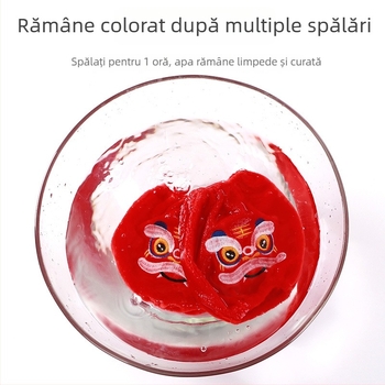 Manșete calde pentru copii în stil chinezesc, broderie cu design desen animat, unisex, material velur cristal, vârste 1–8 ani, toamnă 2024