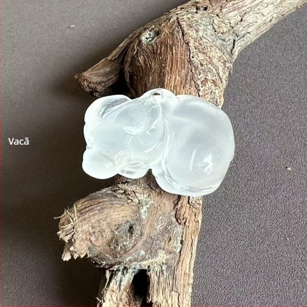 Animale zodiacale 3D din calcedon – gravate și lustruite