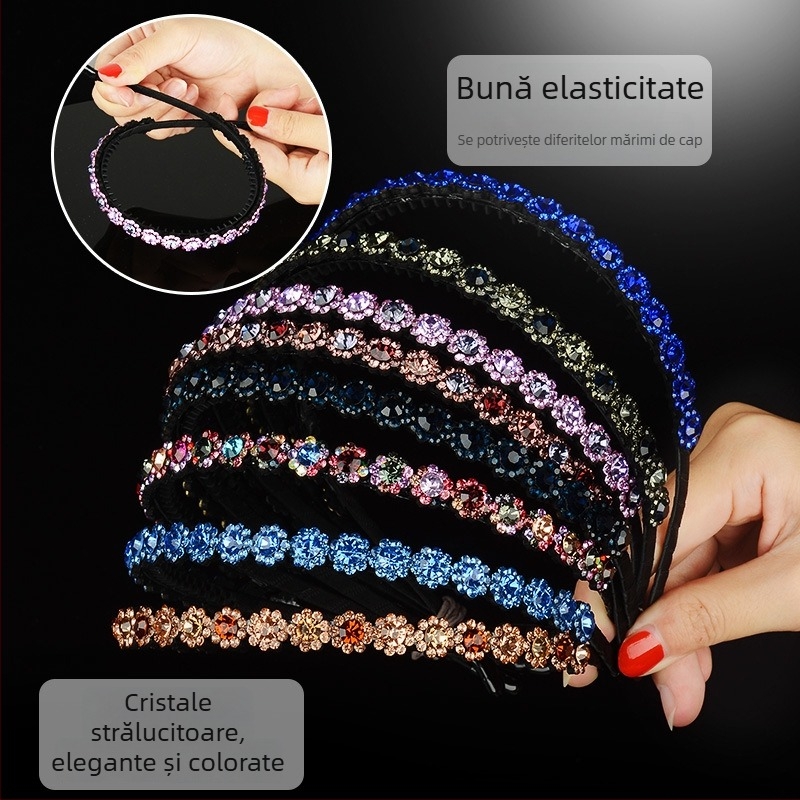 Inel de păr pentru copii – antiderapant, stil simplu retro coreean-japonez, cu clips, accesorii pentru păr (Primăvara 2021)