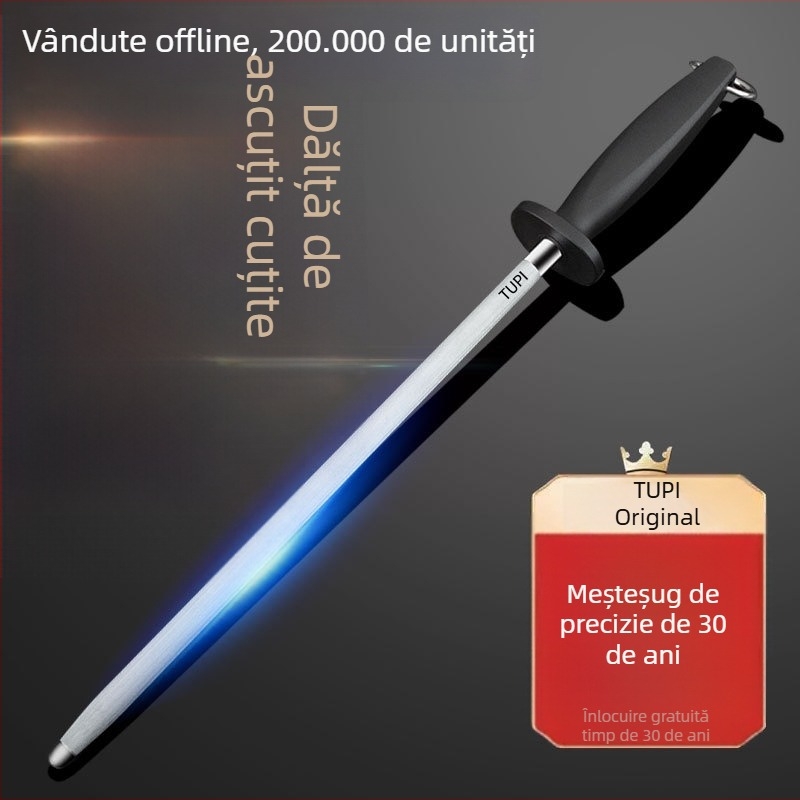 Băț de ascuțit pentru cuțite de bucătărie – oțel cu carbon înalt, profesional, stil universal, lansare primăvara 2022