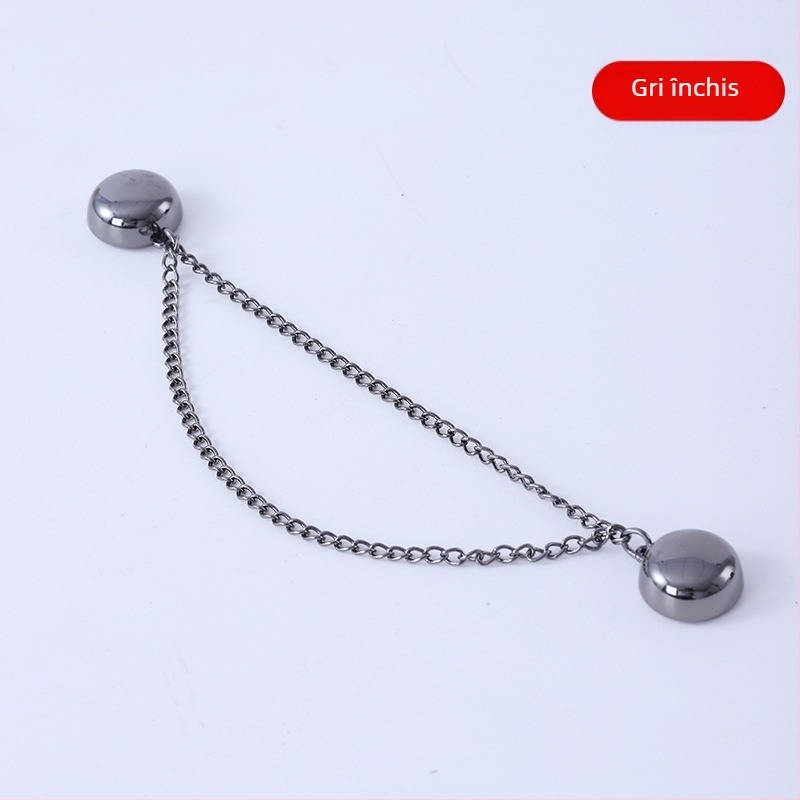 Butoni magnetici pentru manșete – aliaj, stil IN pentru femei, formă rotundă, electroplatare, Primăvara 2025