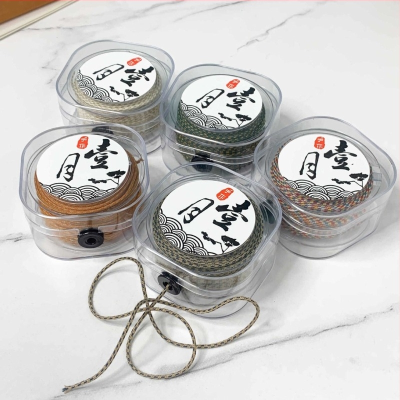 Fir de mărgele Bodhi cu înfășurare internă din bumbac; mărgele Bodhi cu stele și lună; fir de bumbac tors manual