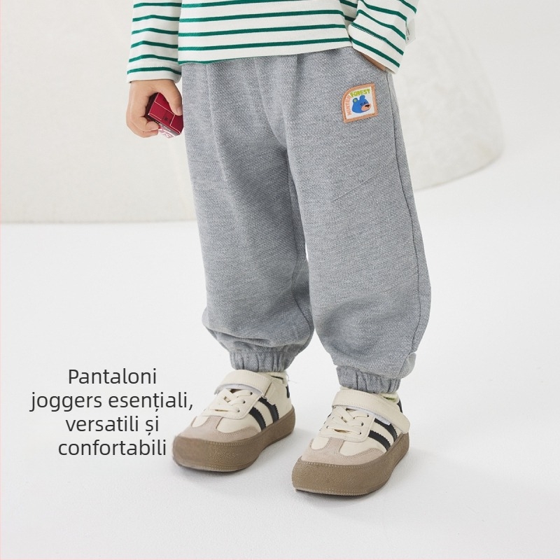 Wellber Pantaloni pentru copii, stil Leisure, unisex, pentru vârsta 3–8 ani, primăvară și toamnă