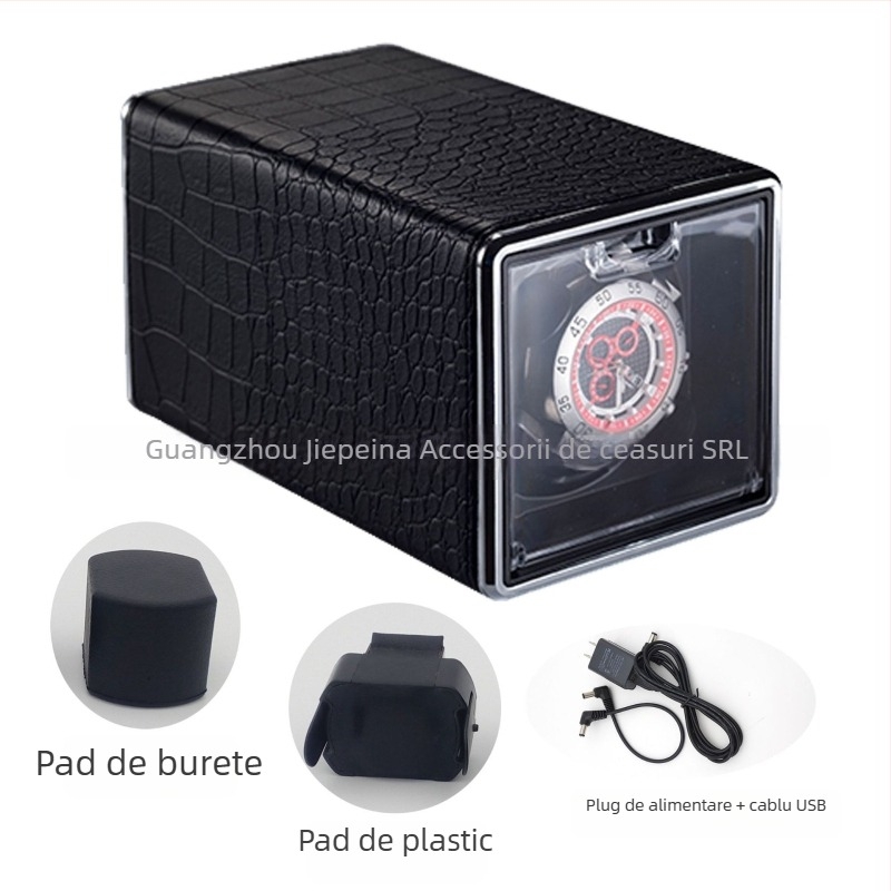 Suport compact pentru învârtirea ceasurilor cu mecanism de învârtire automată, marca ZAPANAS, posibilitatea imprimării logo-ului, etichetă privată licențiată, ambalaj 12 bucăți