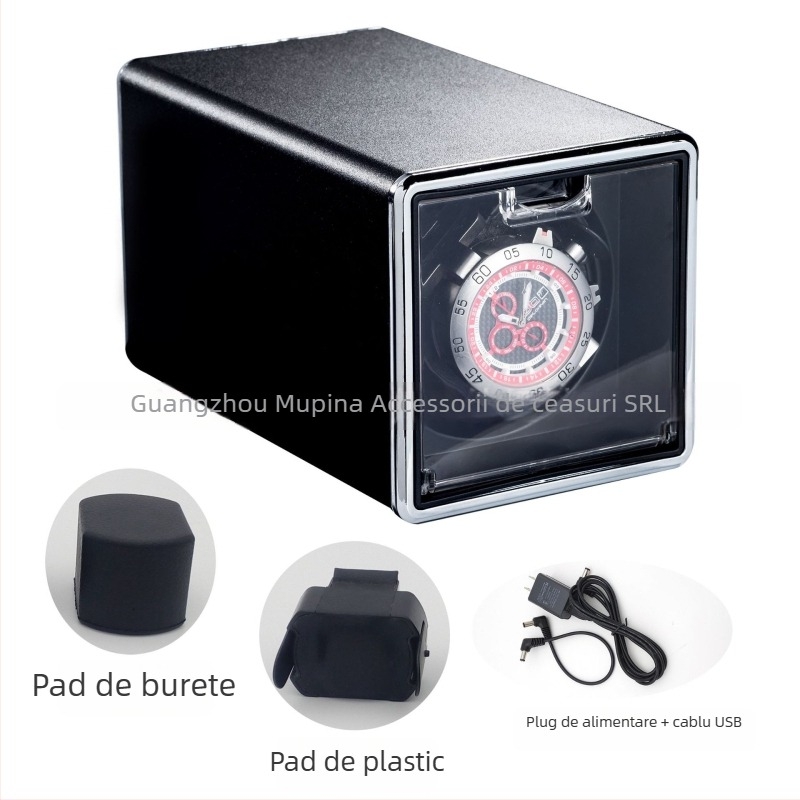 Suport compact pentru învârtirea ceasurilor cu mecanism de învârtire automată, marca ZAPANAS, posibilitatea imprimării logo-ului, etichetă privată licențiată, ambalaj 12 bucăți