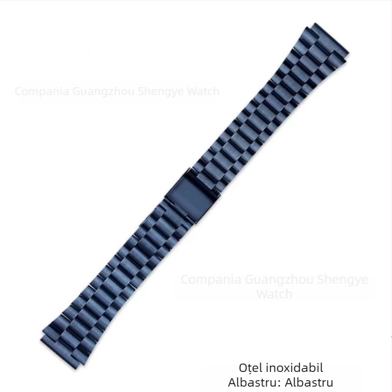 Brățară din oțel inoxidabil pentru ceasuri mici pătrate, compatibilă cu A158W, A168, F91W, AE1200, AQ230