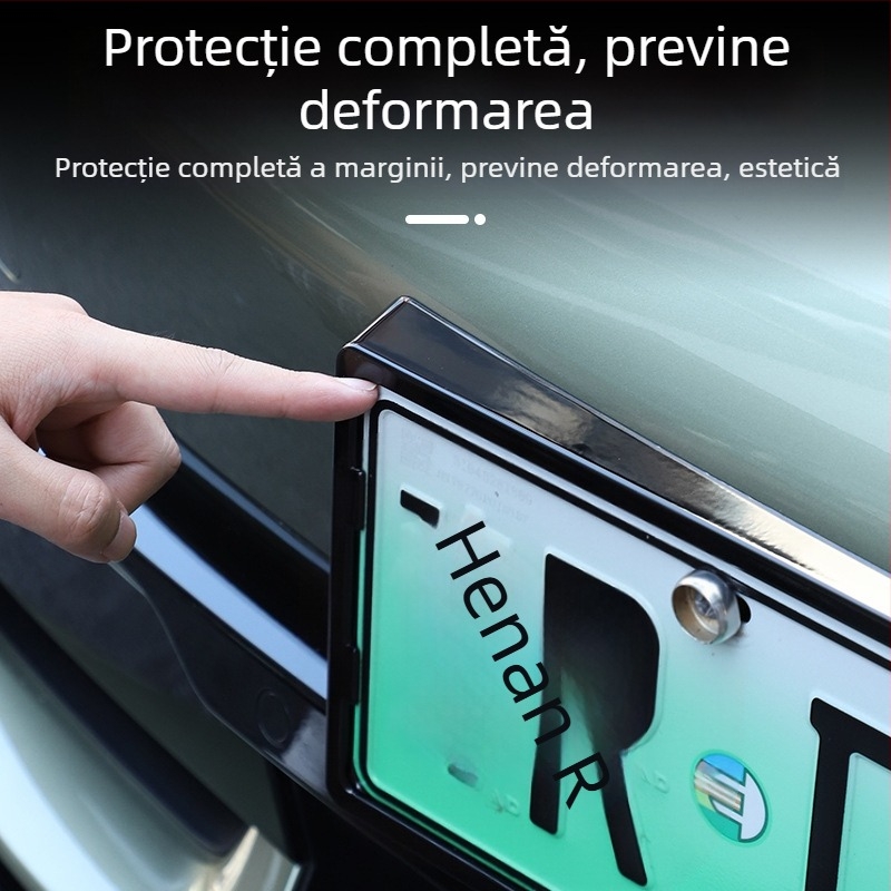 Ramă pentru placă de înmatriculare - design cu margine completă, compatibilă cu SU7/YU7, destinat vehiculelor cu energie nouă, din plastic