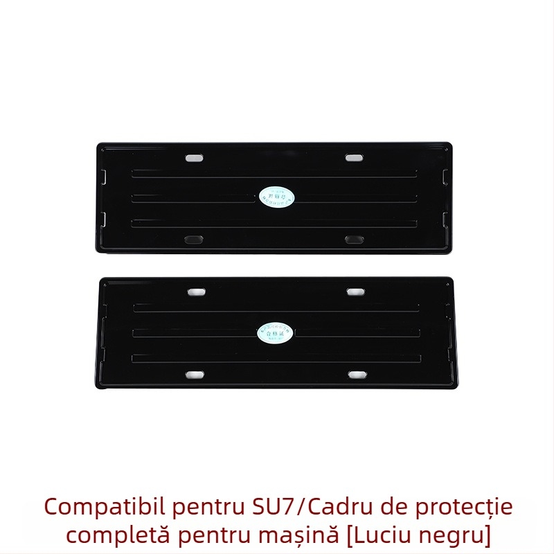 Ramă pentru placă de înmatriculare - design cu margine completă, compatibilă cu SU7/YU7, destinat vehiculelor cu energie nouă, din plastic