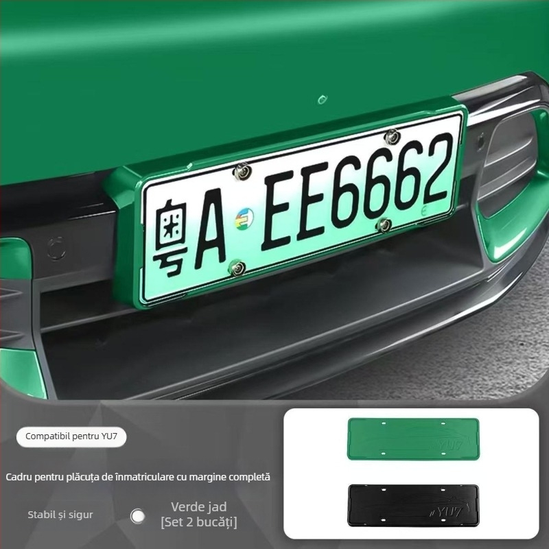 Ramă pentru placă de înmatriculare - design cu margine completă, compatibilă cu SU7/YU7, destinat vehiculelor cu energie nouă, din plastic