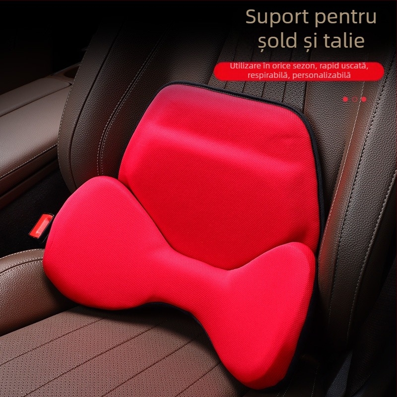 Anyicheju Pernă auto pentru șold și talie — Design tridimensional, husă Ice Silk, umplutură Memory Cotton, culoare solidă, personalizabil