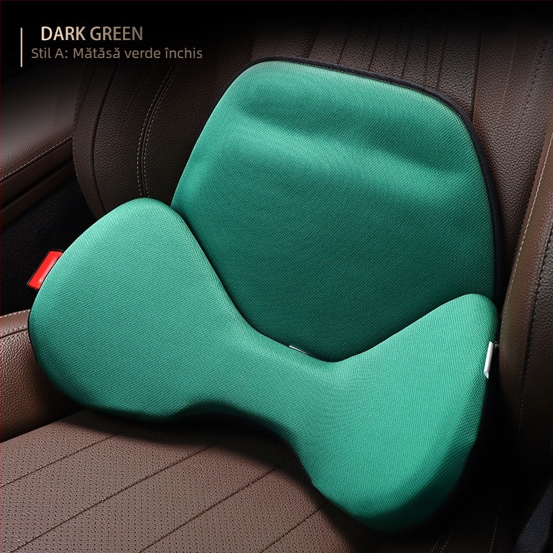 Anyicheju Pernă auto pentru șold și talie — Design tridimensional, husă Ice Silk, umplutură Memory Cotton, culoare solidă, personalizabil