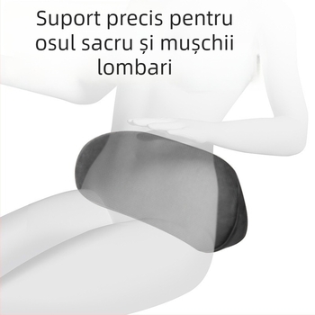 Perna lombară auto, memory foam, design subțire, catifea, potrivire universală, personalizabil