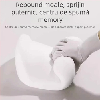 Perna lombară auto, memory foam, design subțire, catifea, potrivire universală, personalizabil