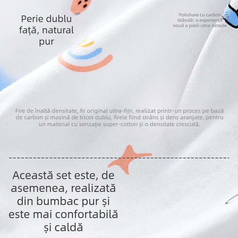 Jingqi Pijamale maternitate din bumbac 100% — postpartum, pentru alăptare, toamnă-iarnă, haine de casă groase pentru femei