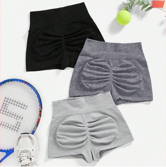 Șorturi sport pentru femei Klein Blue, material nylon cu evacuare a umezelii, lungime 24–27 cm, stil șort, vară 2025