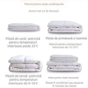 Husă de pilotă din bumbac 100%, model cu dungi și Peony, țesătură jacquard satin, imprimare reactiva și vopsire
