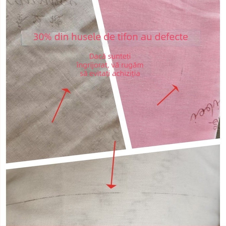 Husă de pilotă din bumbac 100%, model cu dungi și Peony, țesătură jacquard satin, imprimare reactiva și vopsire