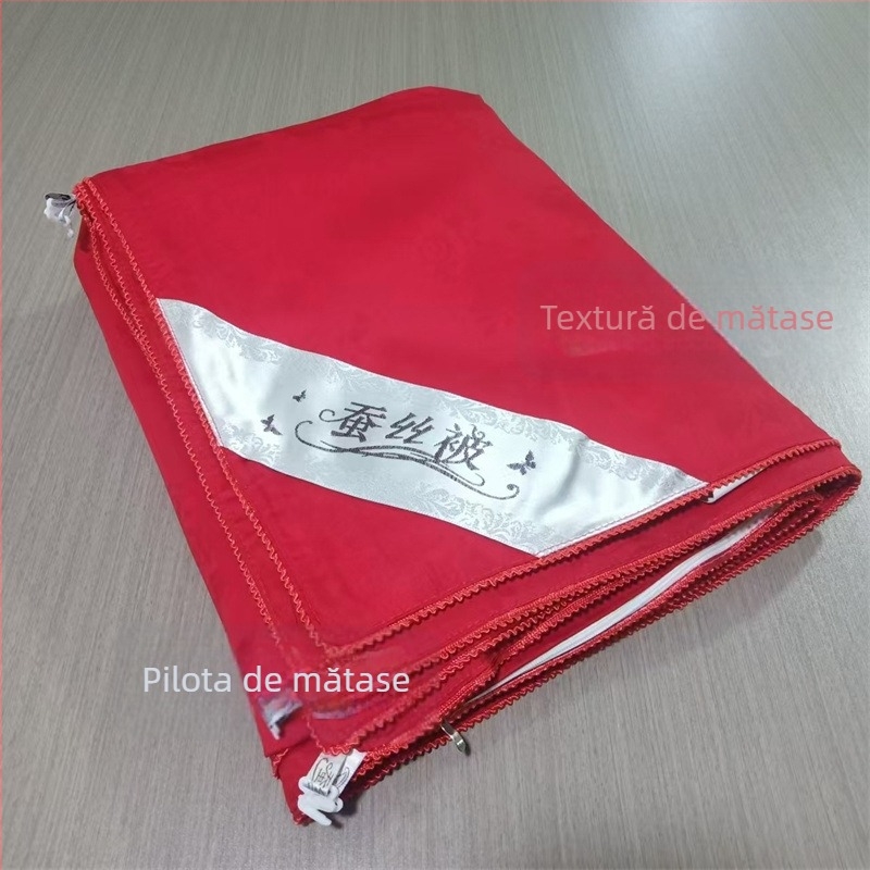 Husă de pilotă din bumbac 100%, model cu dungi și Peony, țesătură jacquard satin, imprimare reactiva și vopsire