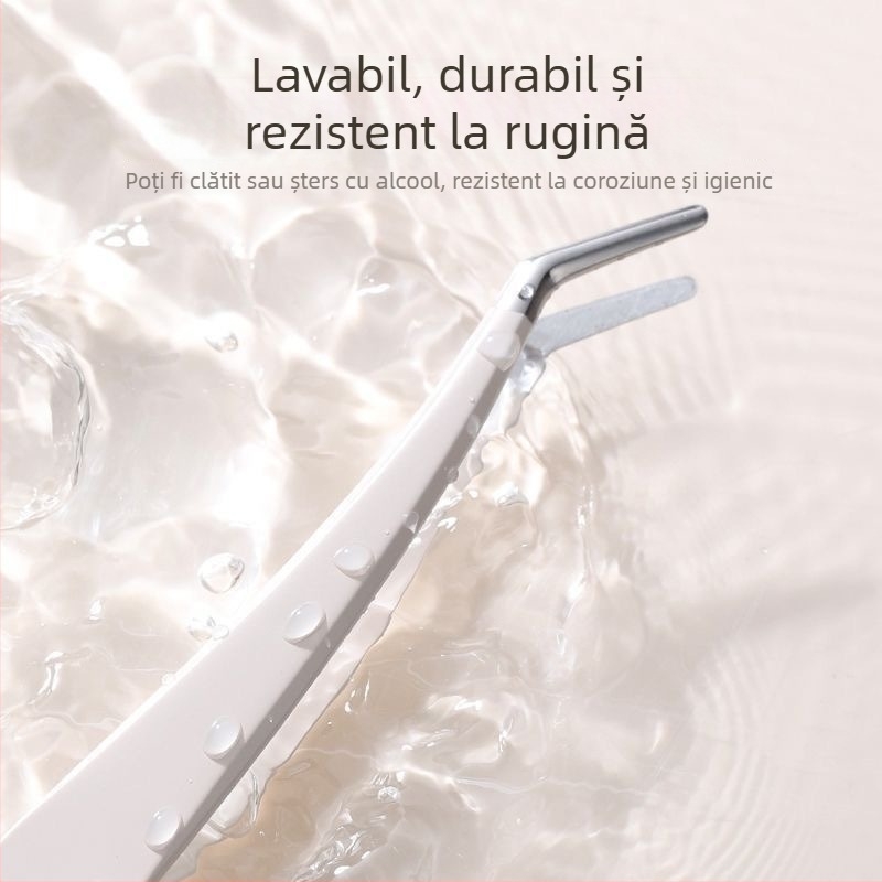Pensete pentru gene false pentru începători – precizie înaltă, oțel inoxidabil, origine Yangjiang