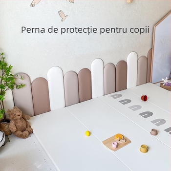 Panou moale de fundal pentru perete – PVC, stil modern minimalist, model monocrom, procesare personalizată, potrivit pentru sufragerie, dormitor, birou, exterior, restaurant, balcon