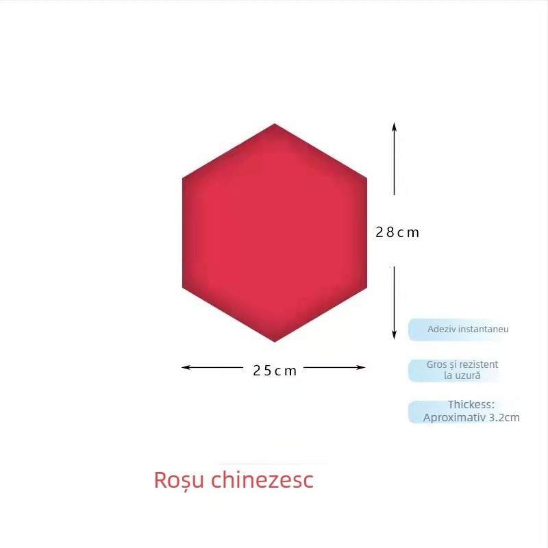 Panou de perete hexagonal din PU, autoadeziv, 5+ bucăți, stil nordic modern